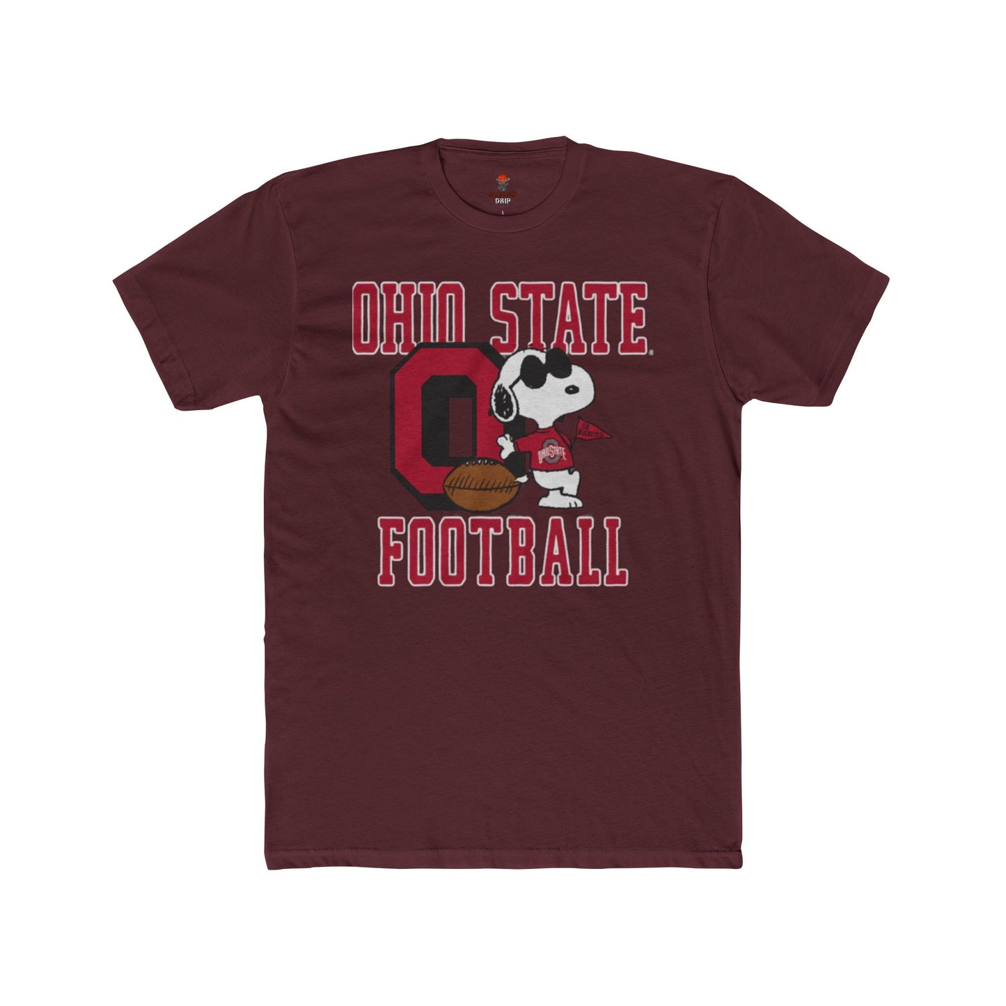 Adult Ohio State Football Unisex Cotton Crew Tee, Sports Fan Shirt, Game Day Apparel, College Football T-Shirt, Unique Gift for Buckeye Fans