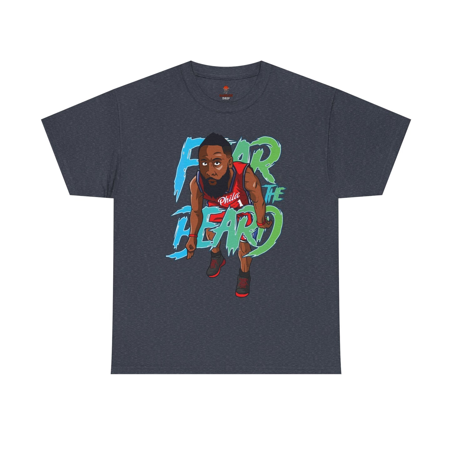 Adult Fear The Beard Harden Unisex Heavy Cotton Tee - Basketball Inspired Apparel