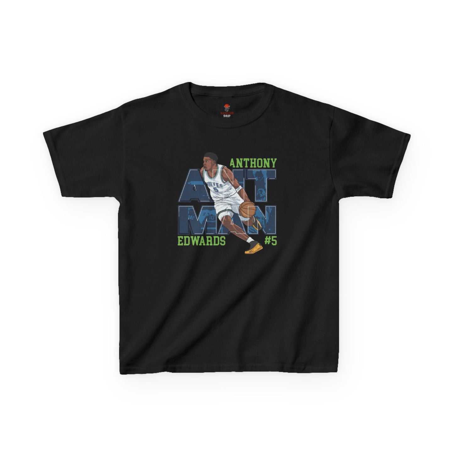 Kids Basketball Fan Tee, Kids Sport Shirt, Anthony Edwards #5 Jersey, Basketball Clothing, Personalized Kids Apparel