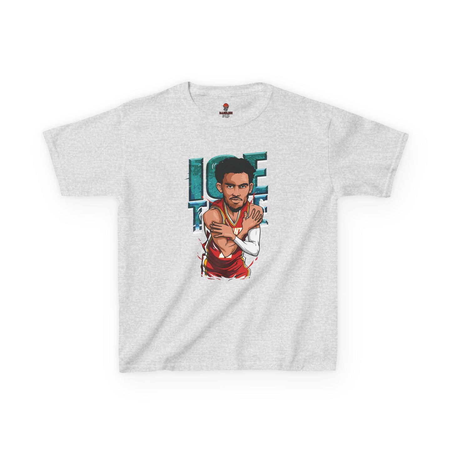 Kids Basketball Tee - Ice Time Unisex Cotton Crew