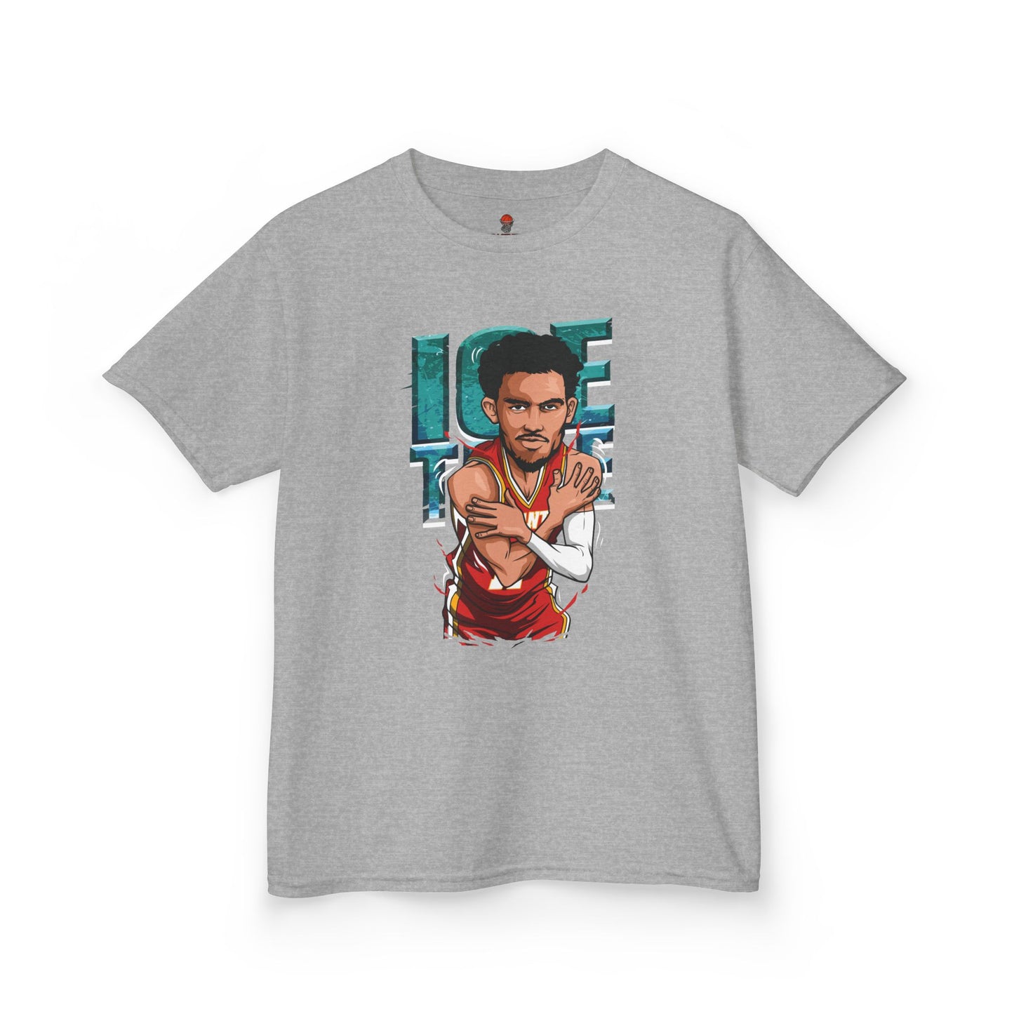 Kids Basketball Tee - Ice Time Unisex Cotton Crew