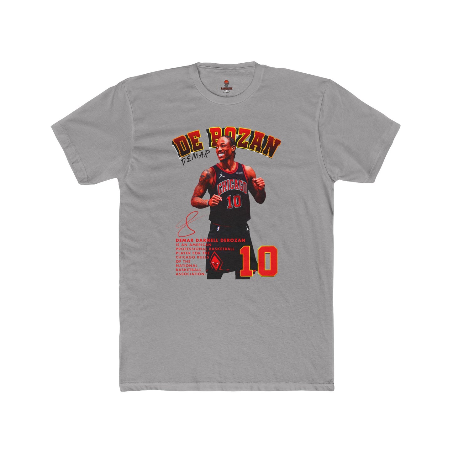 Adult Derozan Basketball Graphic Tee, Unisex Cotton Crew Shirt, Sports Fan Gift, Athletes Apparel, Retro Sportswear, Game Day Top