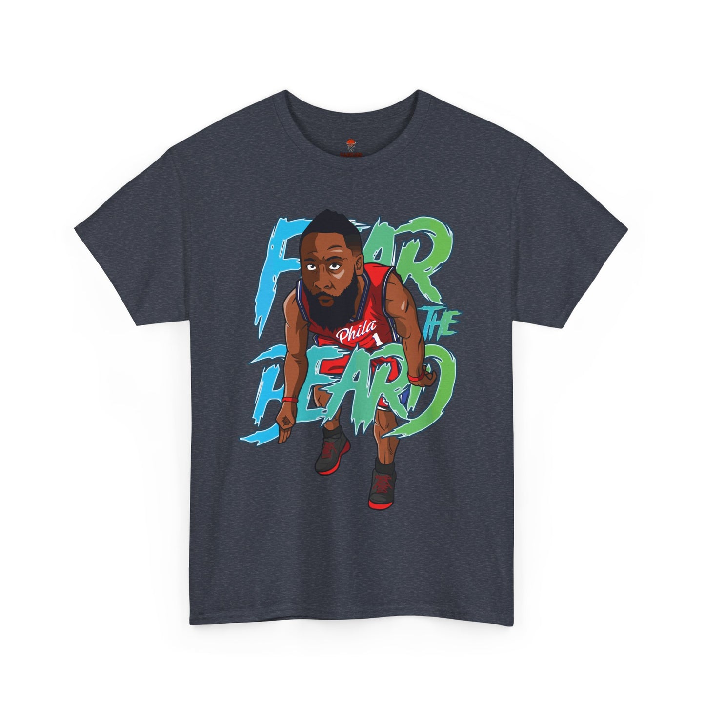 Adult Fear The Beard Harden Unisex Heavy Cotton Tee - Basketball Inspired Apparel