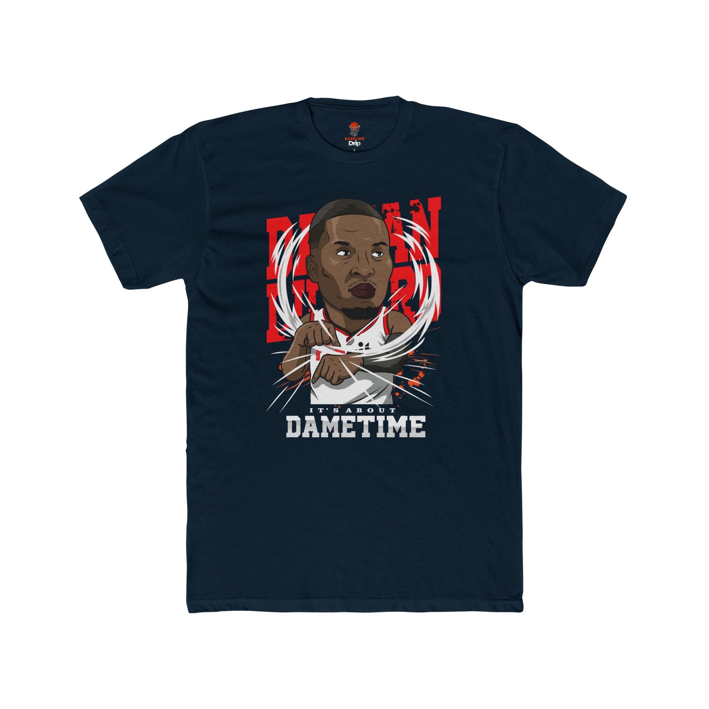 Adult Dame Time Unisex Cotton Crew Tee - Perfect for Basketball Fans