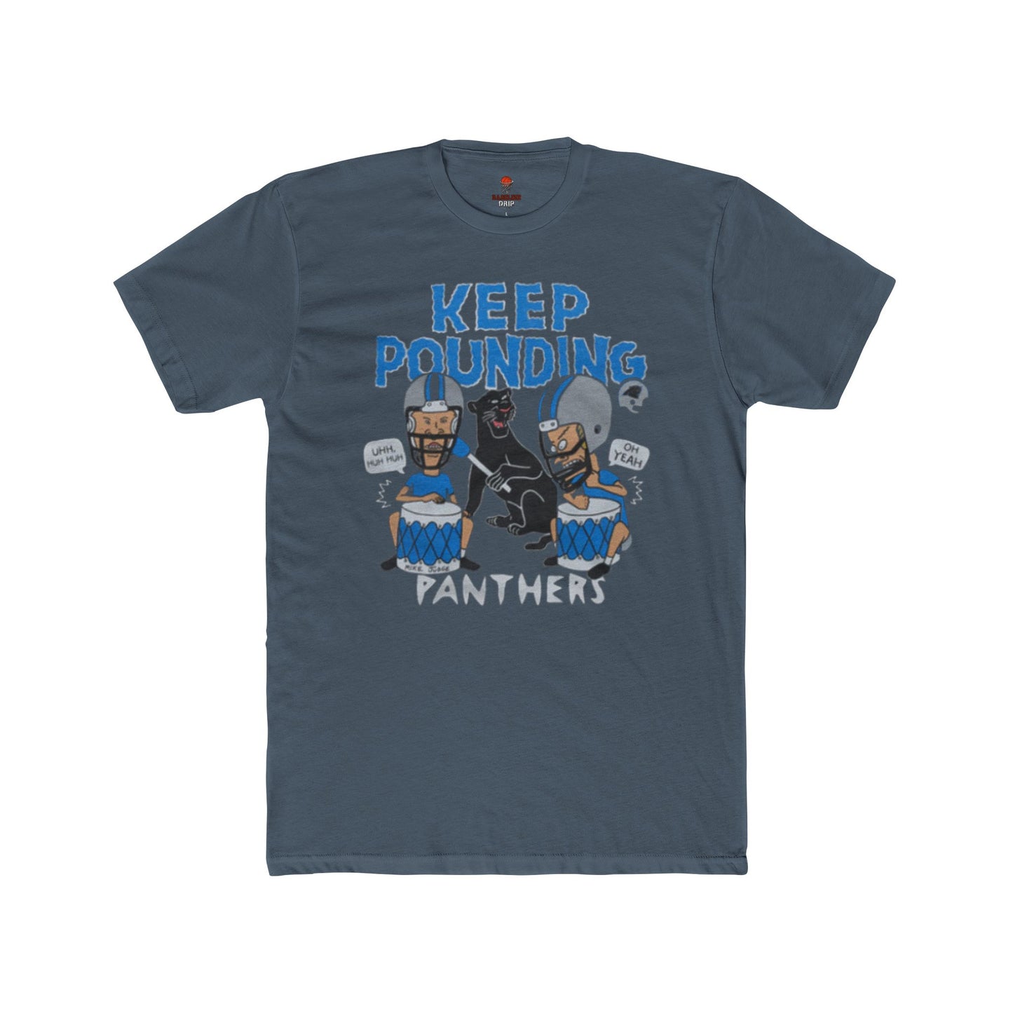 Adult Panthers Football Graphic Tee, Keep Pounding Cotton T-Shirt, Unisex Sports Apparel, Game Day Shirt, Fan Gift, Casual Outfit