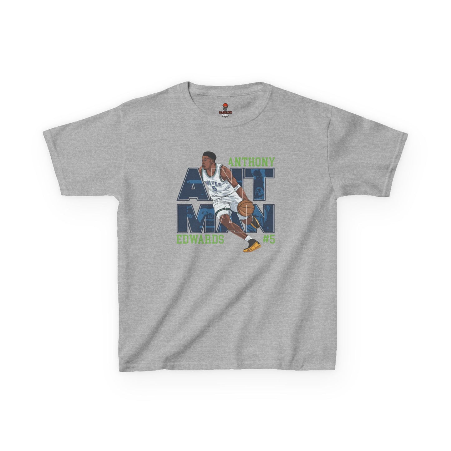 Kids Basketball Fan Tee, Kids Sport Shirt, Anthony Edwards #5 Jersey, Basketball Clothing, Personalized Kids Apparel