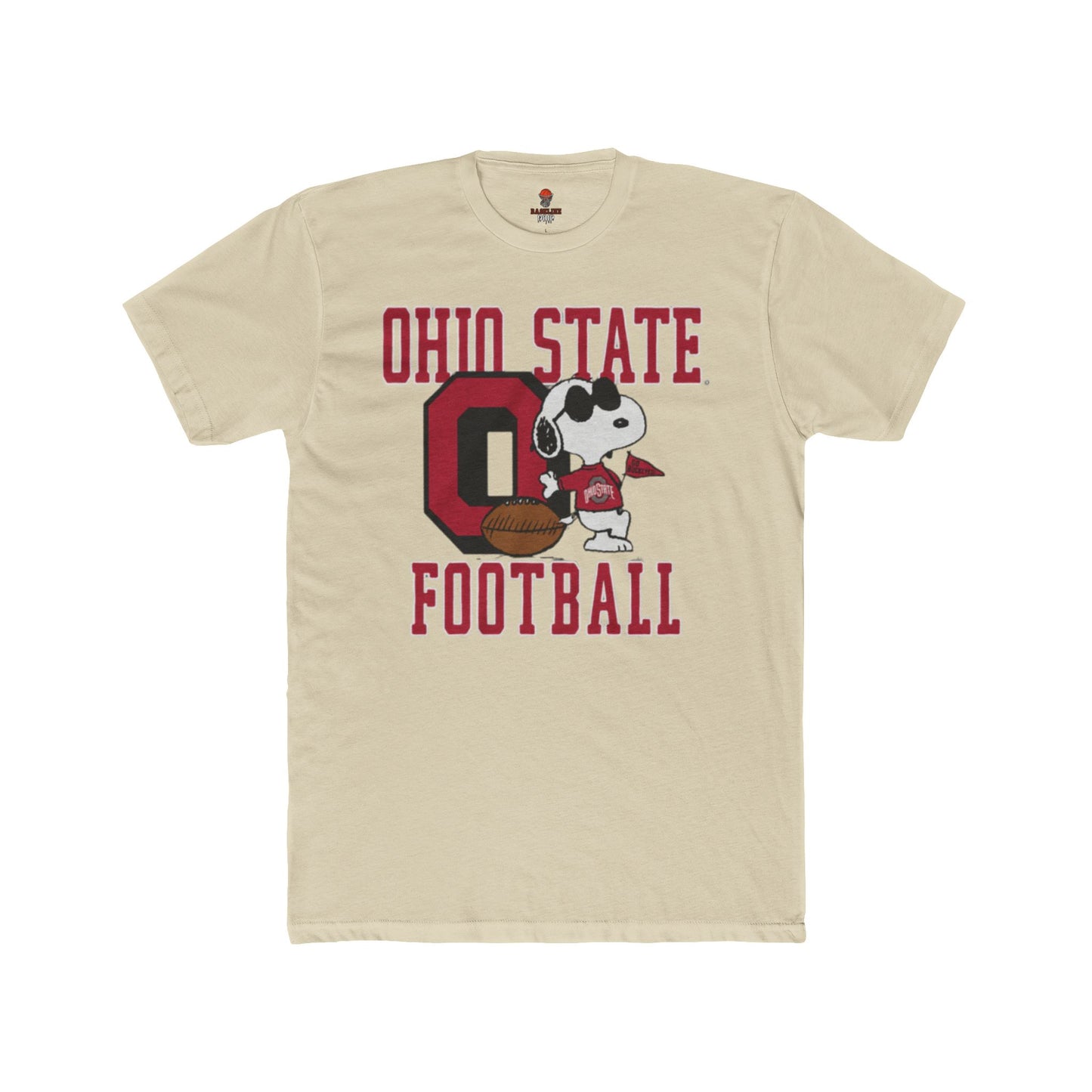 Adult Ohio State Football Unisex Cotton Crew Tee, Sports Fan Shirt, Game Day Apparel, College Football T-Shirt, Unique Gift for Buckeye Fans