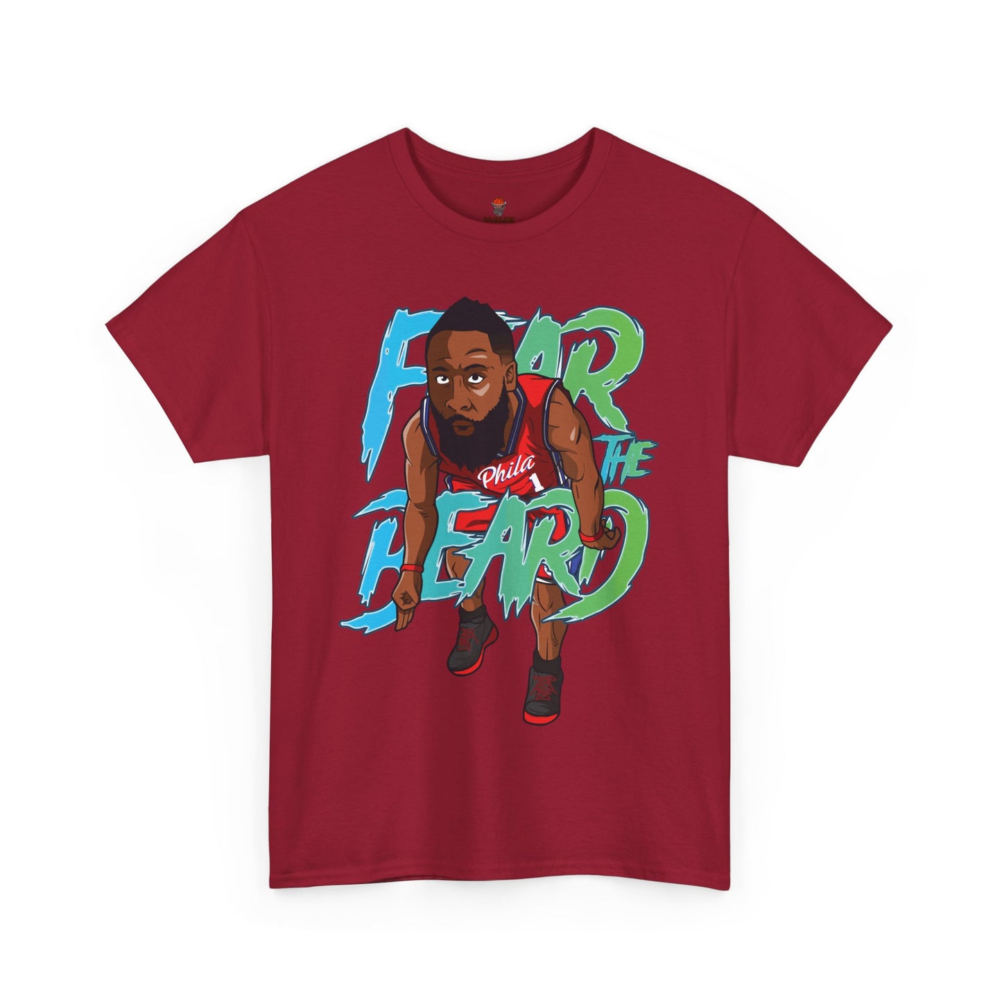 Adult Fear The Beard Harden Unisex Heavy Cotton Tee - Basketball Inspired Apparel