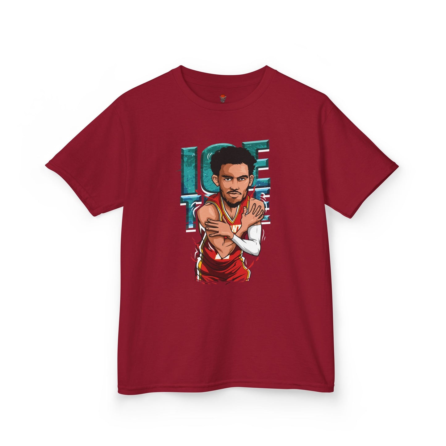 Kids Basketball Tee - Ice Time Unisex Cotton Crew