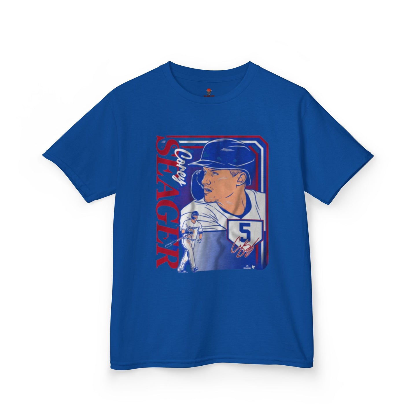 Kids Baseball Seager Graphic Tee, Fun Summer Shirt, Sports Fan Gift, Boys Girls Casual Wear, Birthday Party Outfit, Spring/Summer Style