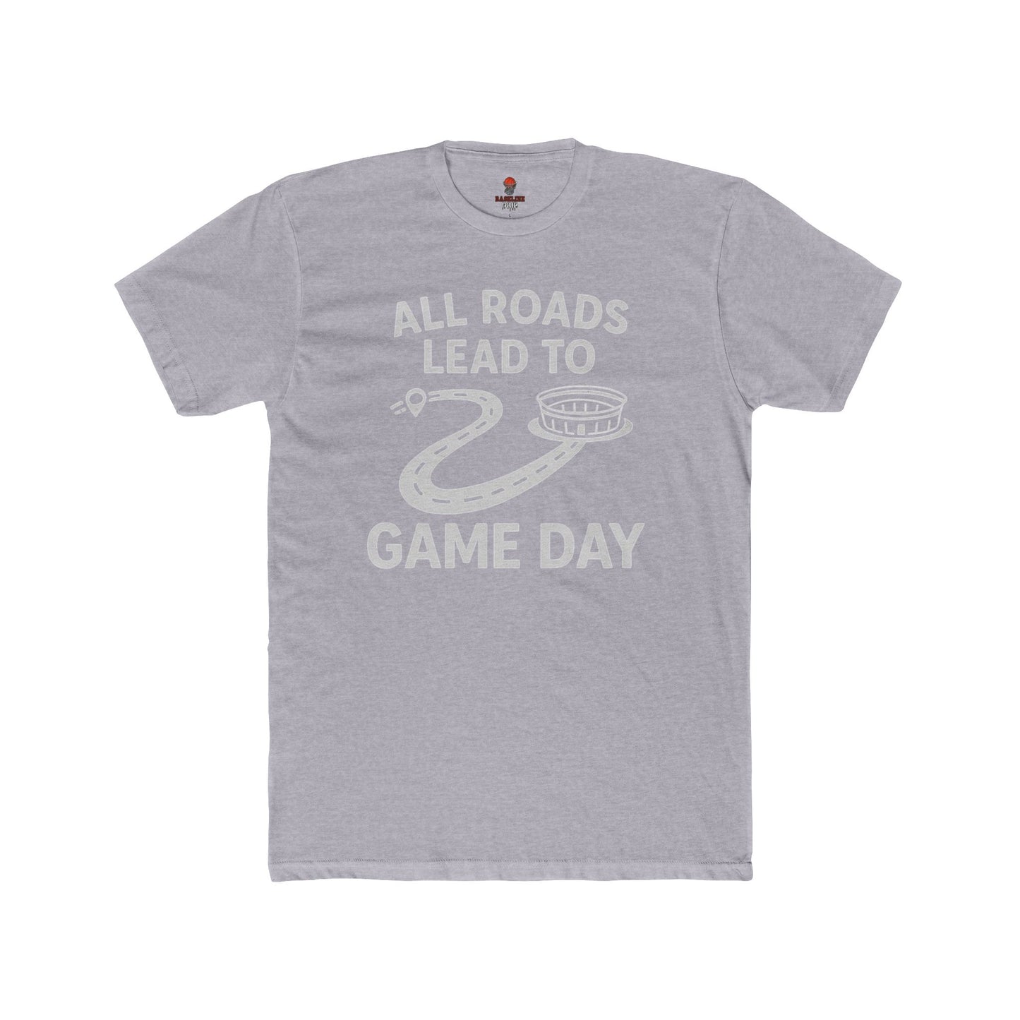 Adult Graphic Tee: Game Day All Roads Unisex Cotton Crew Tee