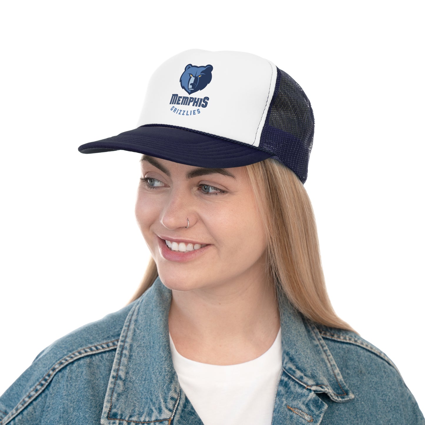 Memphis Grizzlies Trucker Cap, Sports Fan Hat, Team Spirit Accessory, Gift for Him, Casual Outdoor Cap