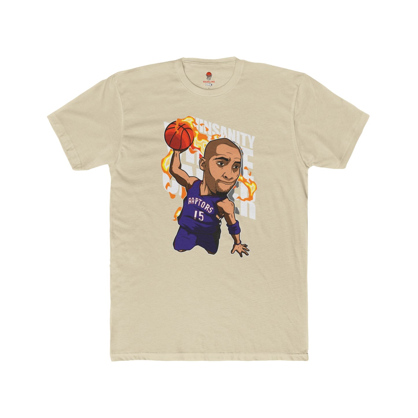 Adult Carter Vinsanity Retro Unisex Cotton Crew Tee - Perfect for Basketball Fans