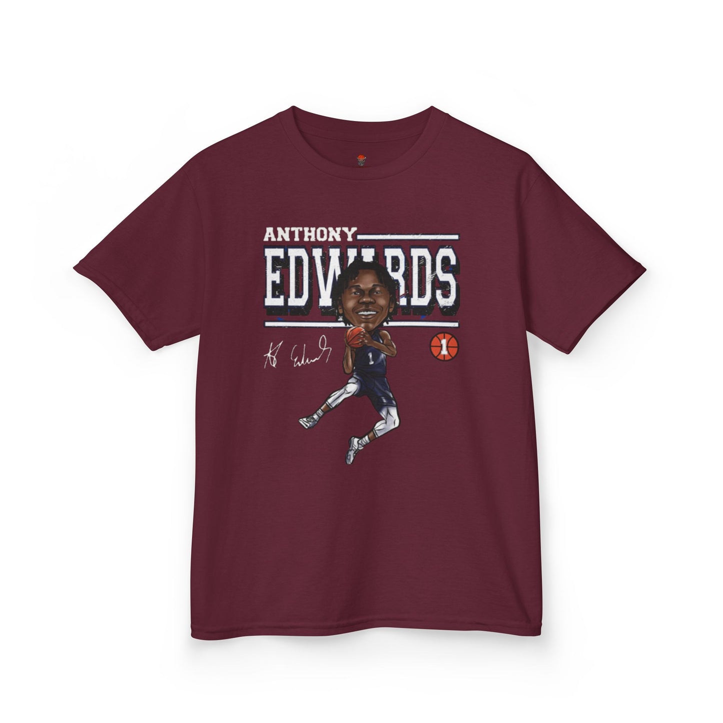 Kids Sporty Graphic Tee, Basketball Fan Shirt, Anthony Edwards Tee, Kids Casual Wear, Sports Gift, Youth T-Shirt