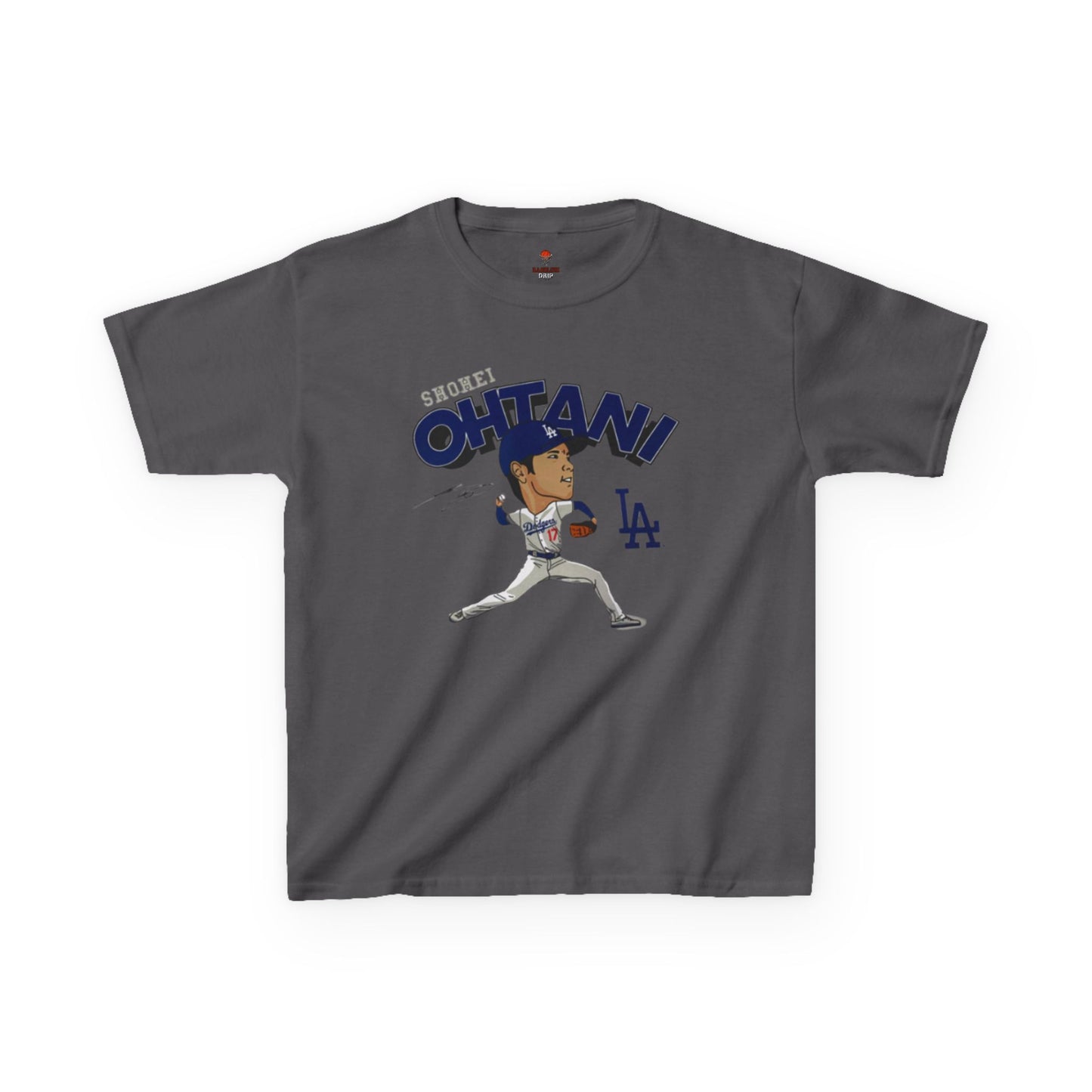 Kids Sports Shohei Tee, Youth Baseball Shirt, Kids Gift for Sports Fans, Playtime Apparel, Birthday Gift for Boys and Girls