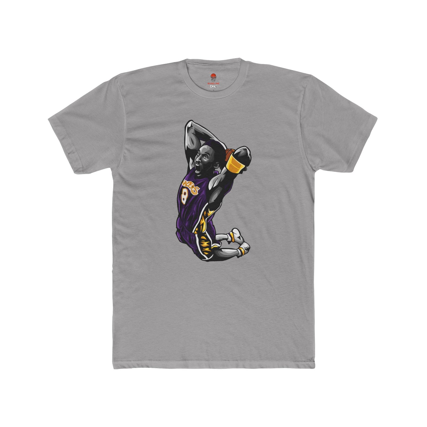 Adult Kobe Bean Unisex Cotton Crew Tee - Perfect for Basketball Fans