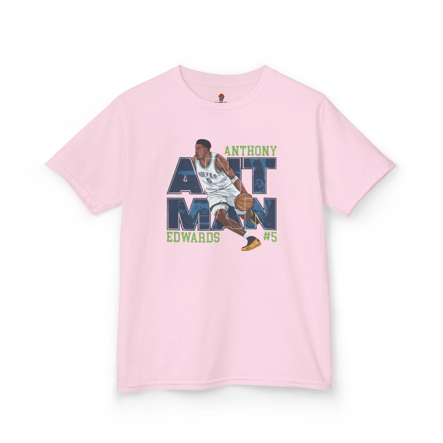 Kids Basketball Fan Tee, Kids Sport Shirt, Anthony Edwards #5 Jersey, Basketball Clothing, Personalized Kids Apparel