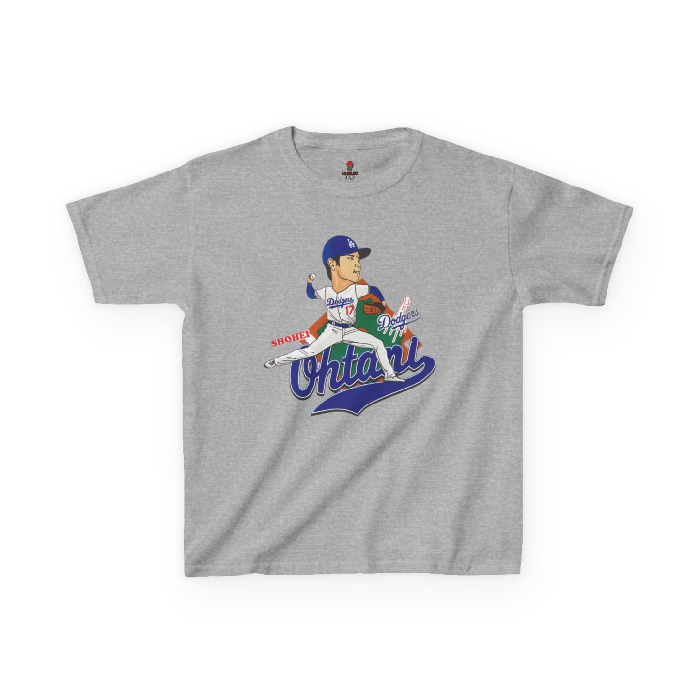 Kids Baseball Ohtani Tee, Youth Sports Shirt, Childrens Team Apparel, Baseball Fan Gift, Activewear for Boys and Girls