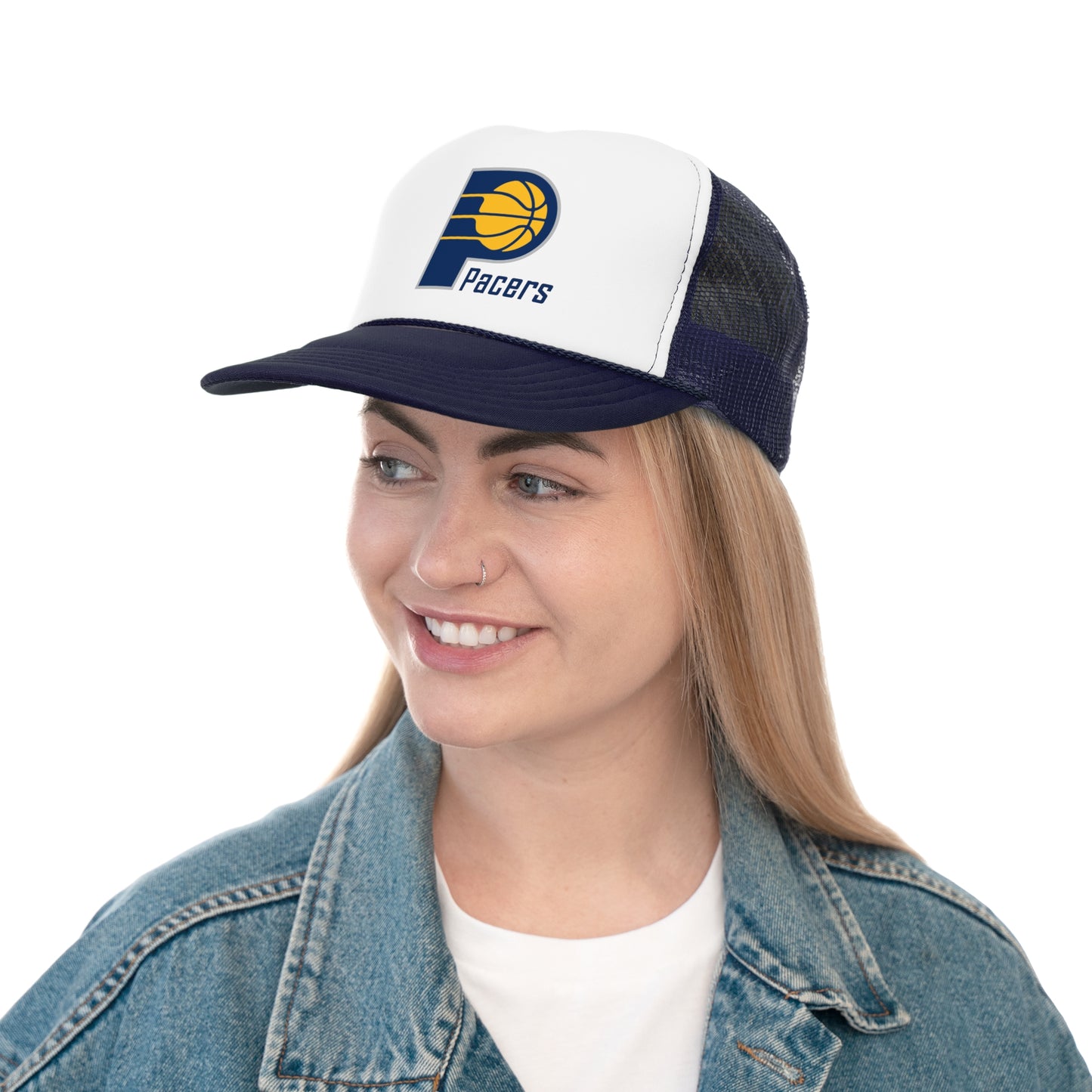 Indiana Pacers Trucker Cap for Basketball Fans, Casual Hat, Team Merchandise, Outdoor Gear, Gift for Him/Her