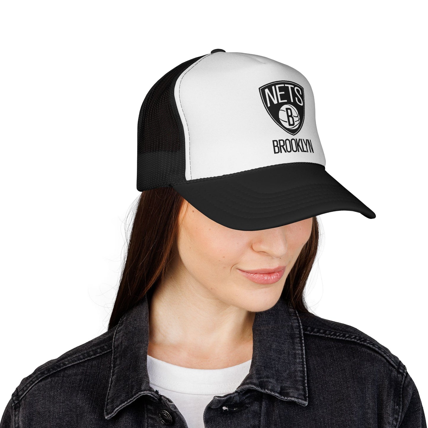 Brooklyn Nets Trucker Cap - Sporty Mesh Hat, Perfect for Game Day, NBA Fans, Gifts for Basketball Lovers, Summer Wear