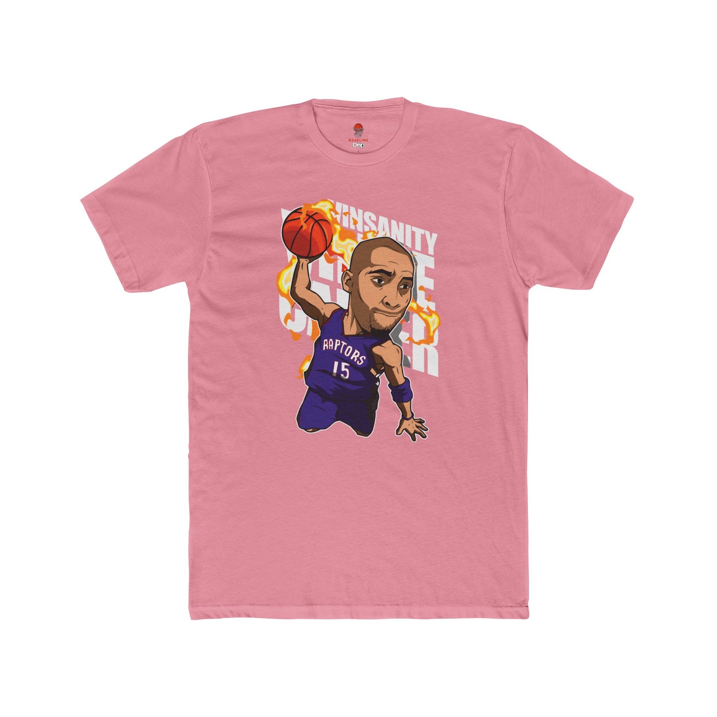 Adult Carter Vinsanity Retro Unisex Cotton Crew Tee - Perfect for Basketball Fans