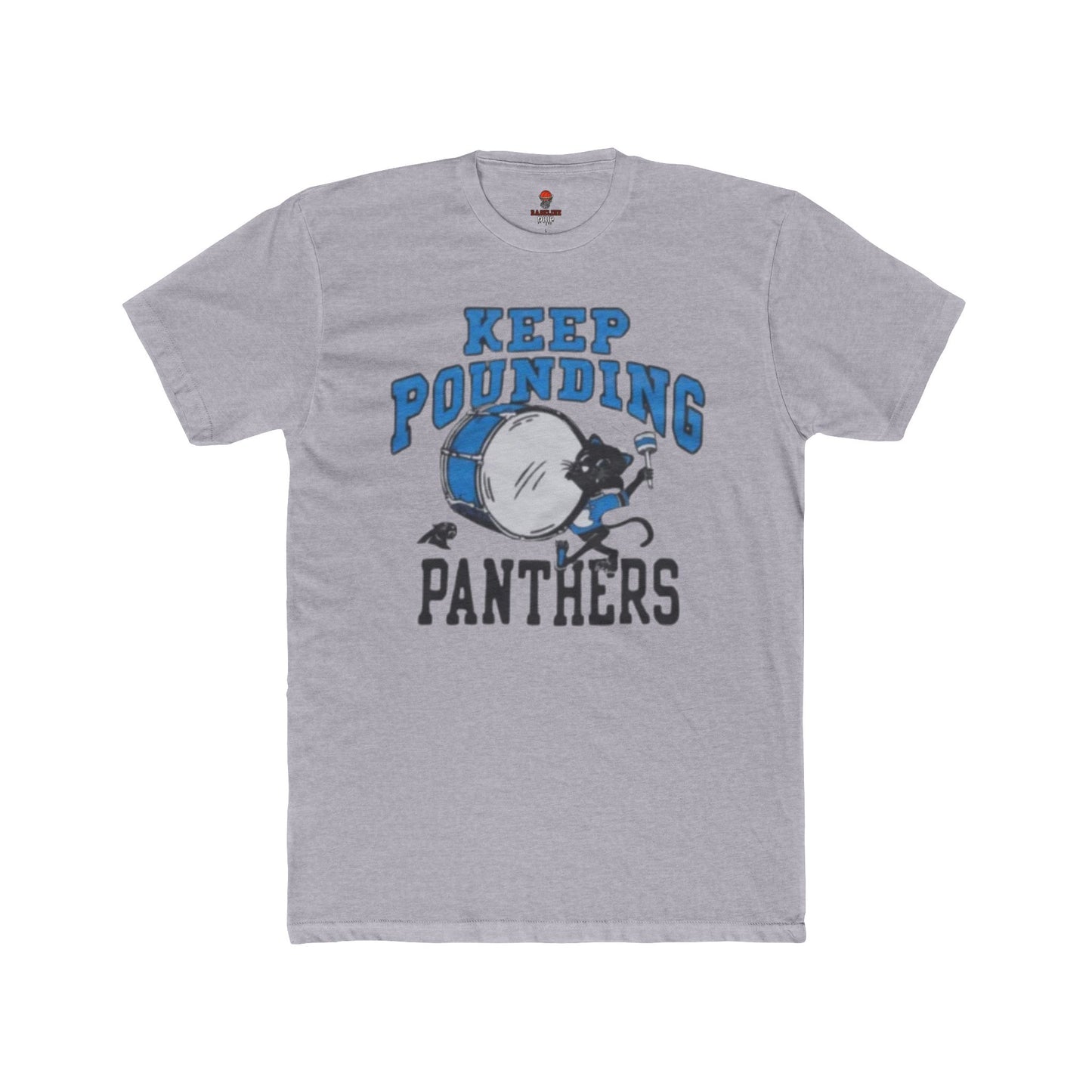 Adult Unisex Cotton Crew Tee with 'Keep Pounding Panthers' – Casual Wear, Gift for Sports Fans, Game Day Shirt, Summer Style, Team Spirit Apparel