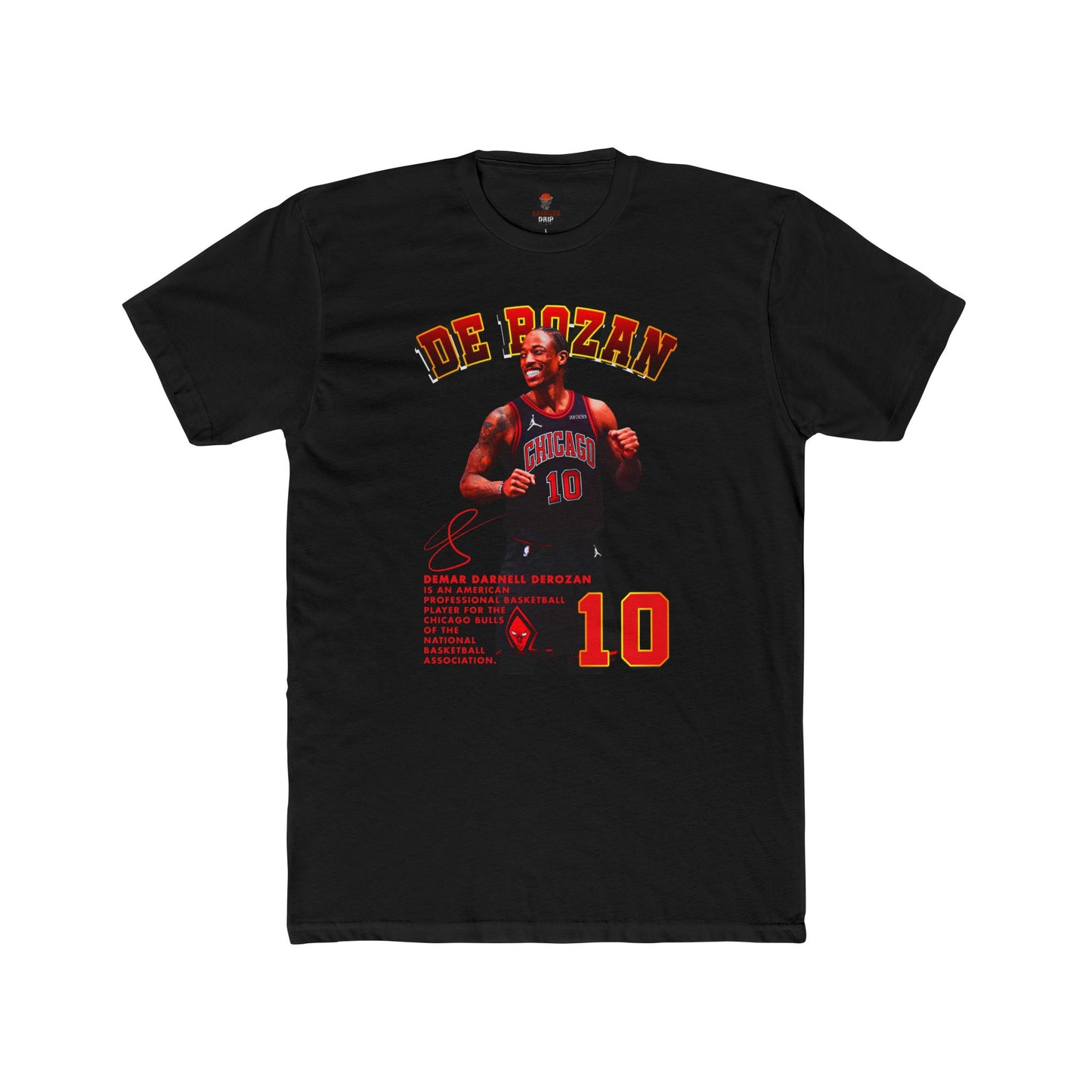Adult Derozan Basketball Graphic Tee, Unisex Cotton Crew Shirt, Sports Fan Gift, Athletes Apparel, Retro Sportswear, Game Day Top