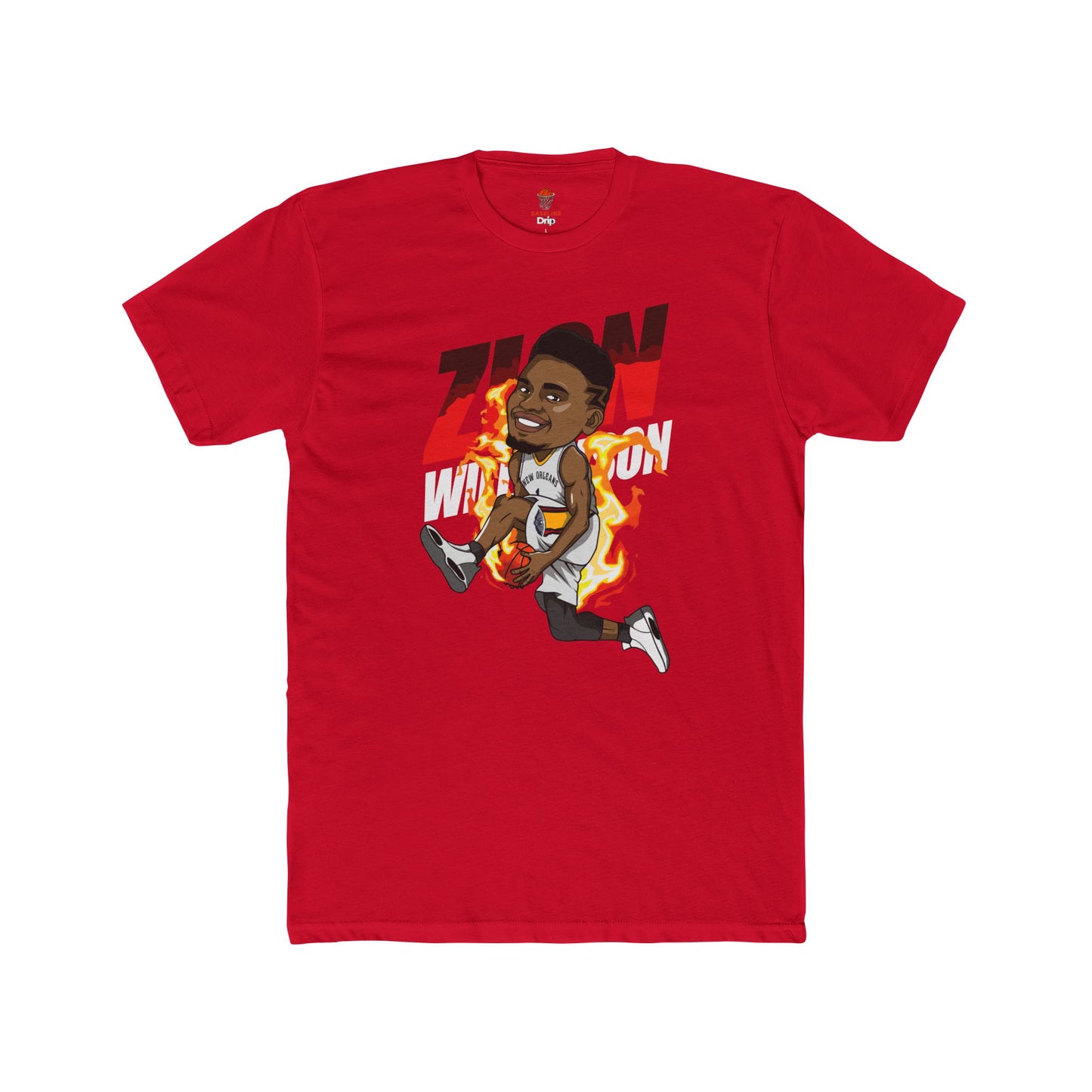 Adult Zion Will Unisex Cotton Crew Tee - Perfect for Basketball Fans