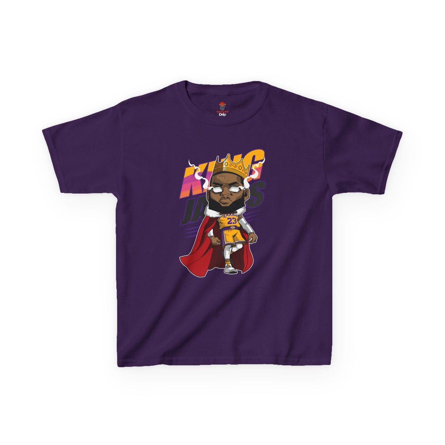 Kids King James Graphic Tee - Perfect Gift for Young Fans!