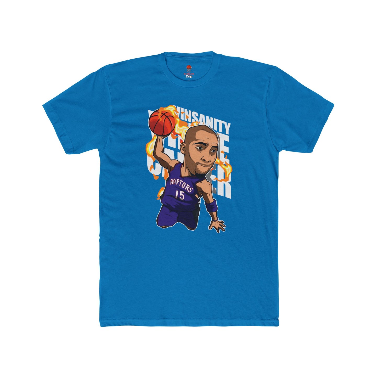 Adult Carter Vinsanity Retro Unisex Cotton Crew Tee - Perfect for Basketball Fans