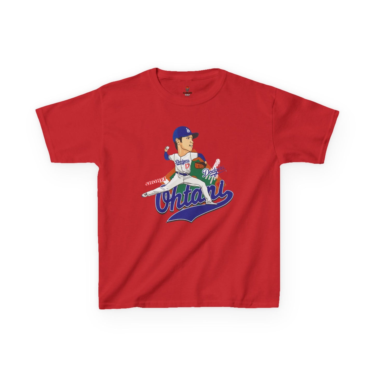 Kids Baseball Ohtani Tee, Youth Sports Shirt, Childrens Team Apparel, Baseball Fan Gift, Activewear for Boys and Girls