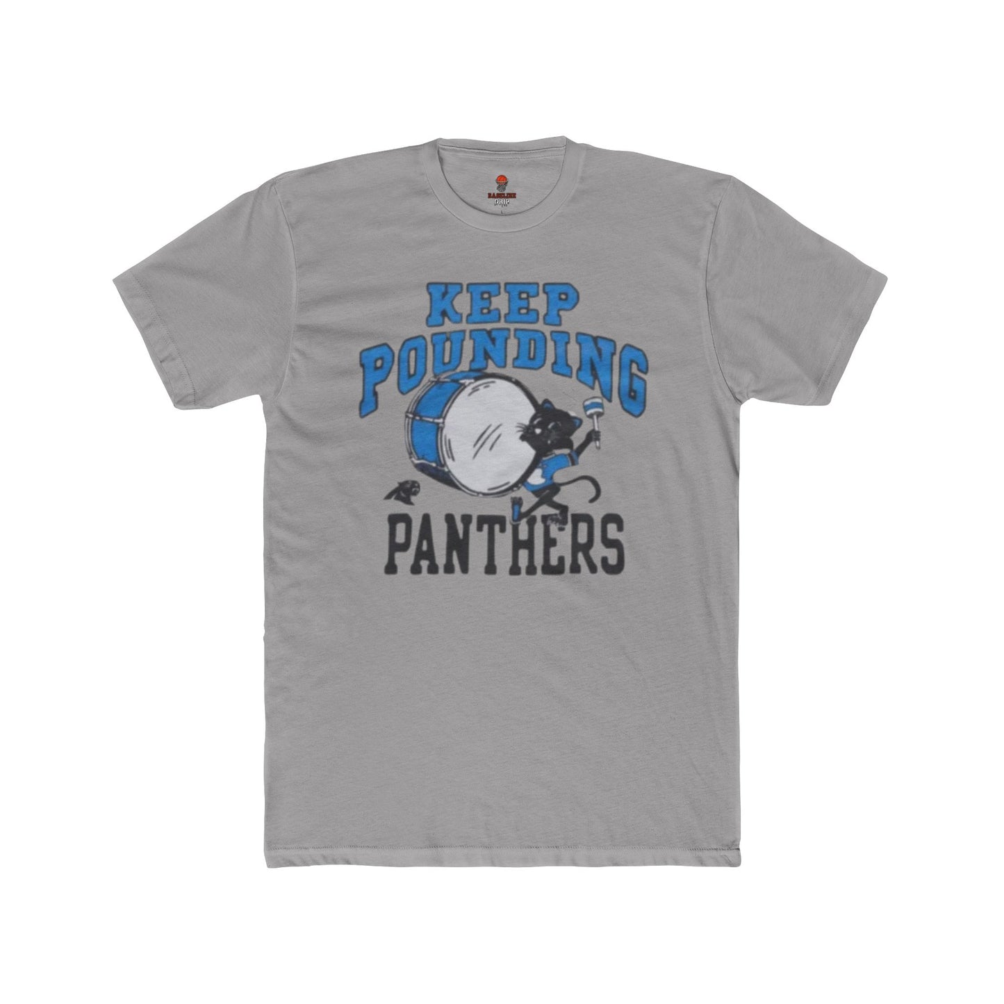 Adult Unisex Cotton Crew Tee with 'Keep Pounding Panthers' – Casual Wear, Gift for Sports Fans, Game Day Shirt, Summer Style, Team Spirit Apparel