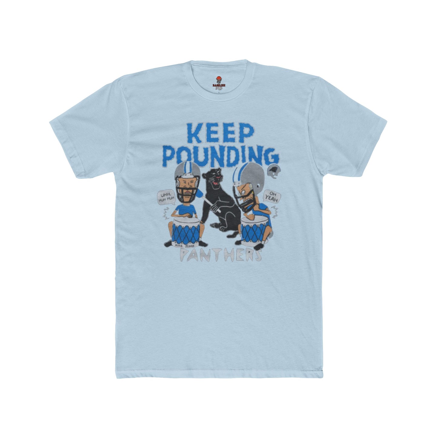 Adult Panthers Football Graphic Tee, Keep Pounding Cotton T-Shirt, Unisex Sports Apparel, Game Day Shirt, Fan Gift, Casual Outfit