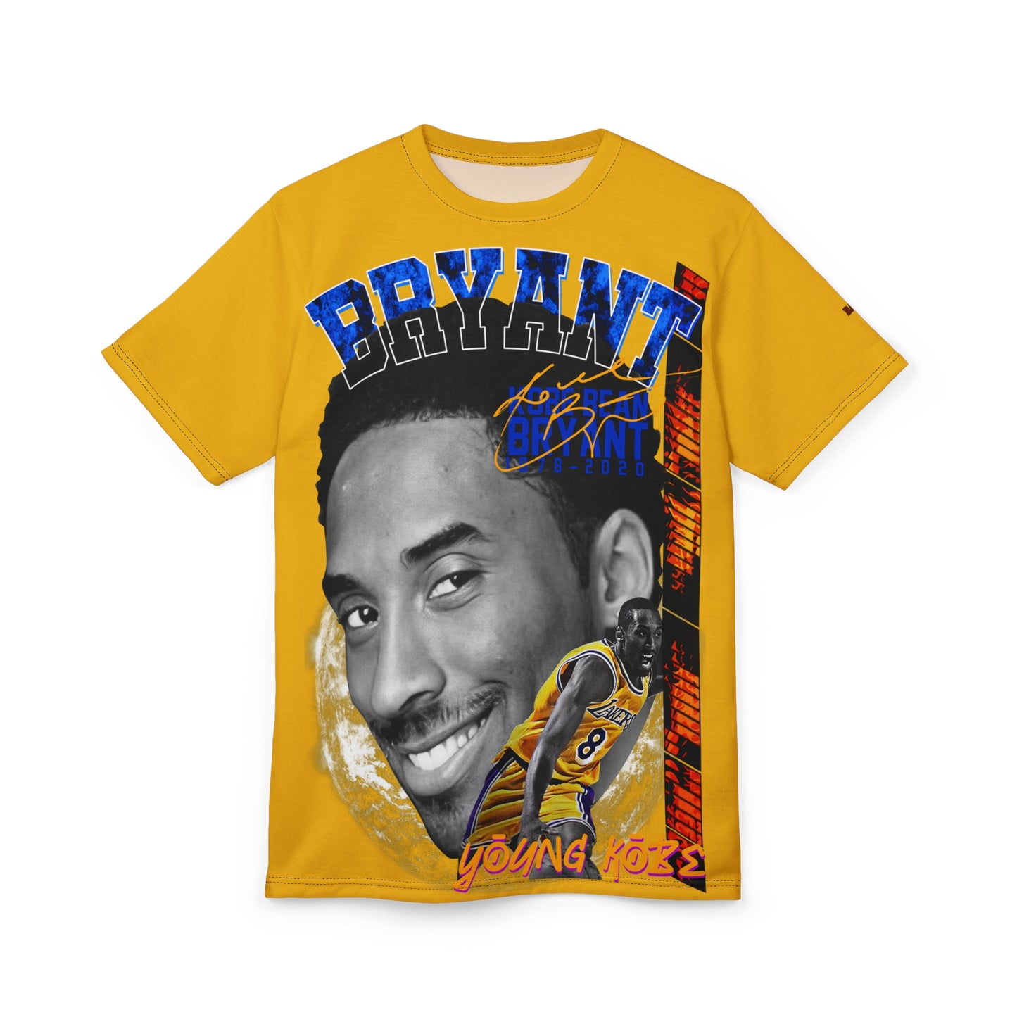 Adult Young Kobe Tribute Unisex Tee, Sports Fan Apparel, Basketball Lover Gift, Memorial Merchandise, Graphic Tee