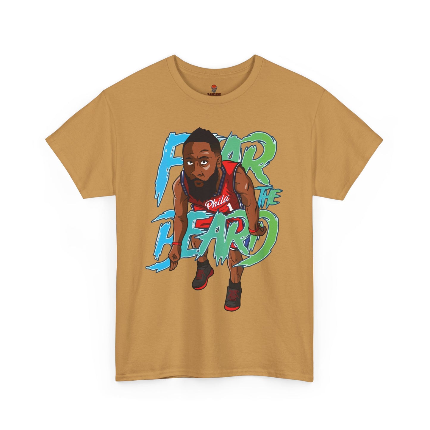Adult Fear The Beard Harden Unisex Heavy Cotton Tee - Basketball Inspired Apparel