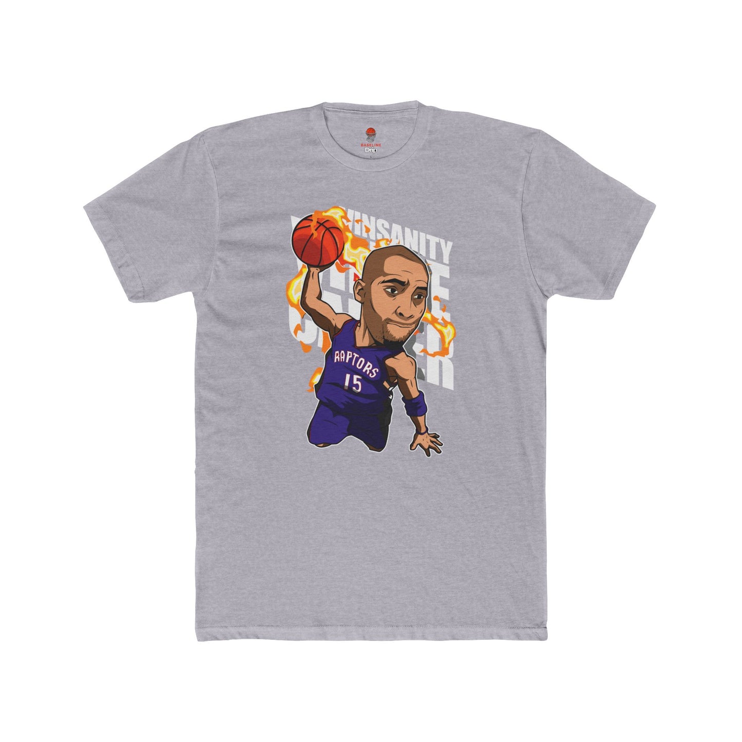 Adult Carter Vinsanity Retro Unisex Cotton Crew Tee - Perfect for Basketball Fans