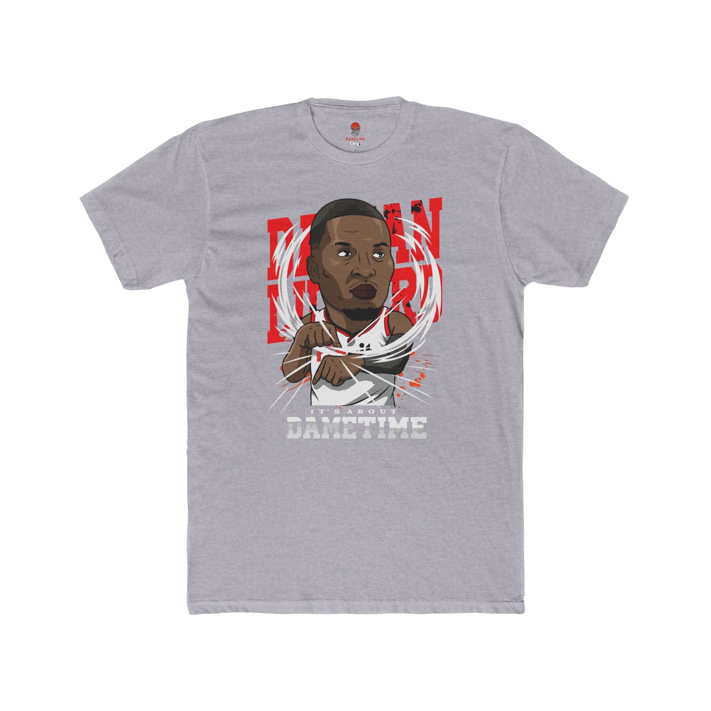Adult Dame Time Unisex Cotton Crew Tee - Perfect for Basketball Fans