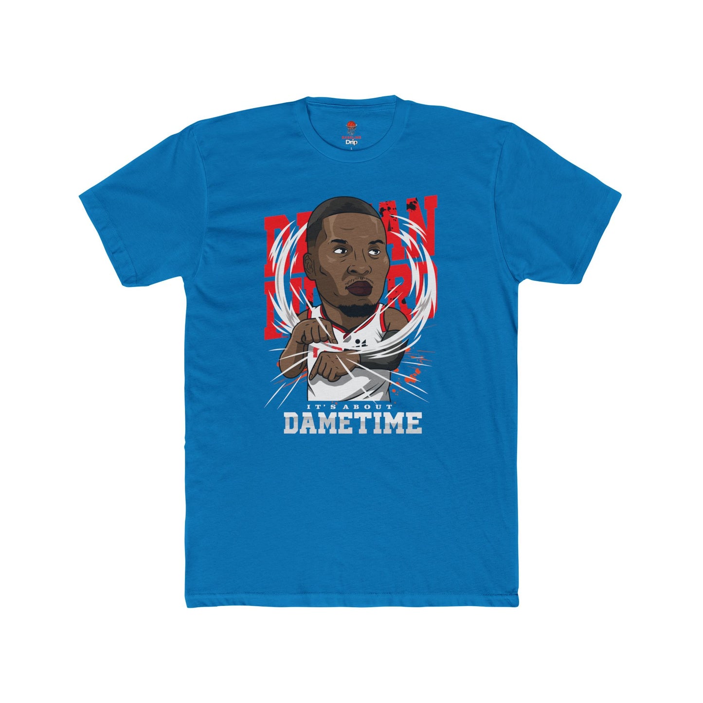 Adult Dame Time Unisex Cotton Crew Tee - Perfect for Basketball Fans