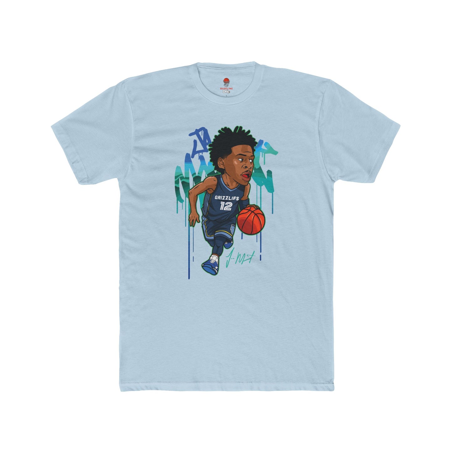 Adult Morant Unisex Cotton Crew Tee - Perfect for Basketball Fans