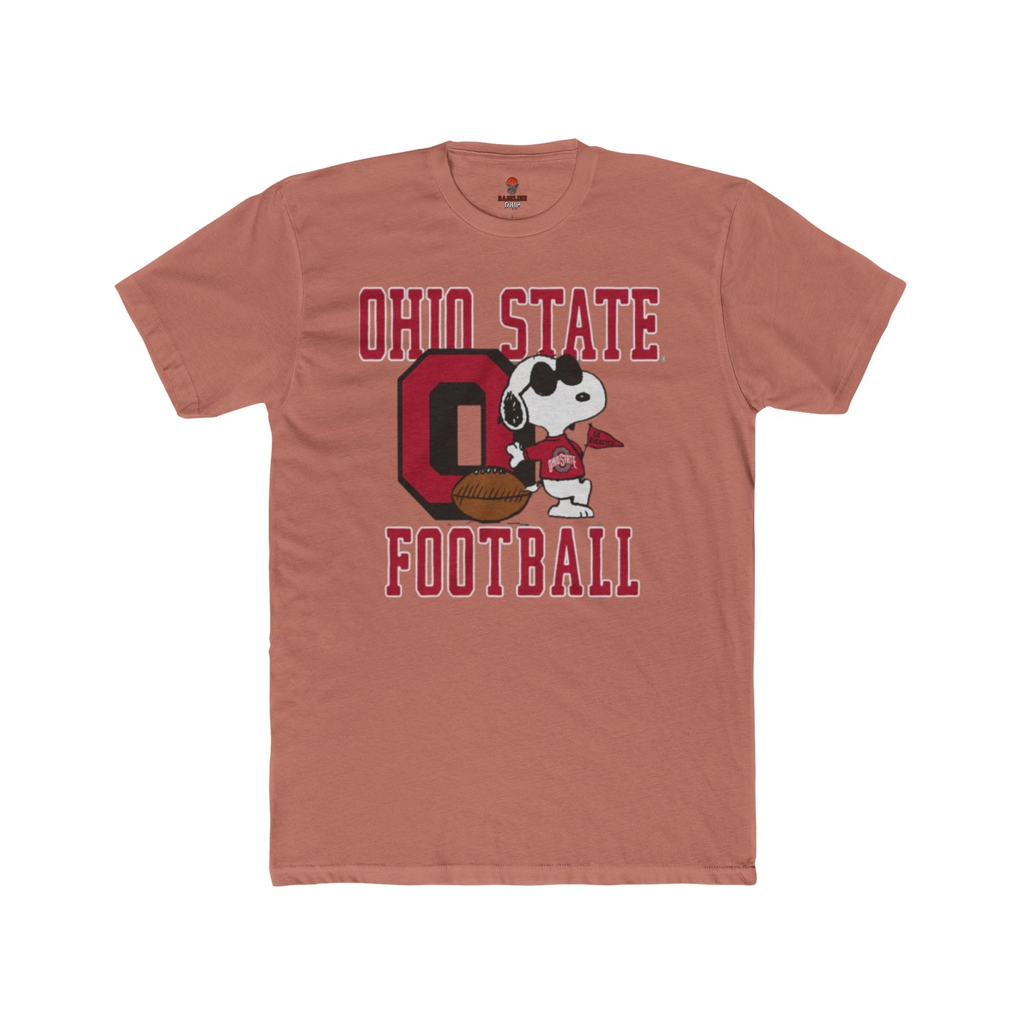 Adult Ohio State Football Unisex Cotton Crew Tee, Sports Fan Shirt, Game Day Apparel, College Football T-Shirt, Unique Gift for Buckeye Fans