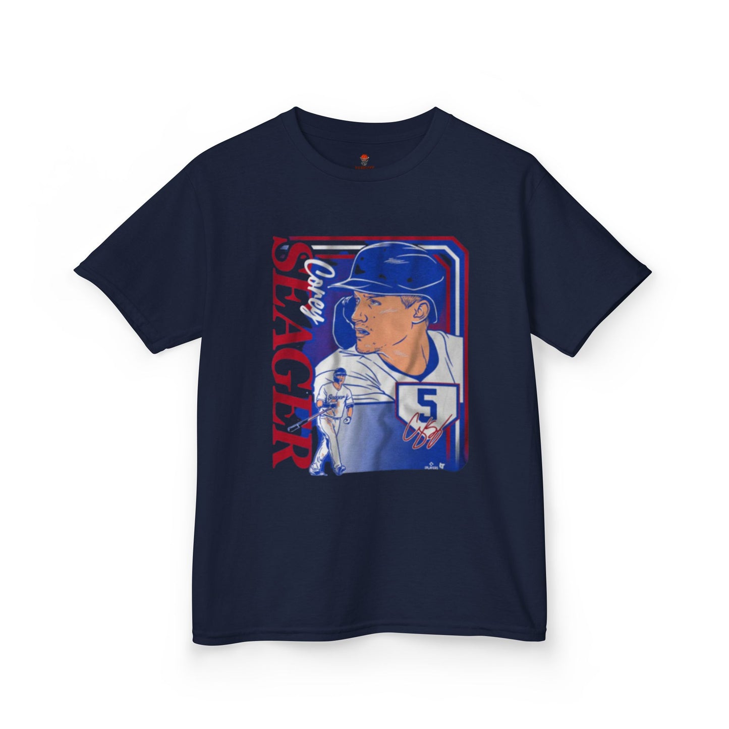 Kids Baseball Seager Graphic Tee, Fun Summer Shirt, Sports Fan Gift, Boys Girls Casual Wear, Birthday Party Outfit, Spring/Summer Style