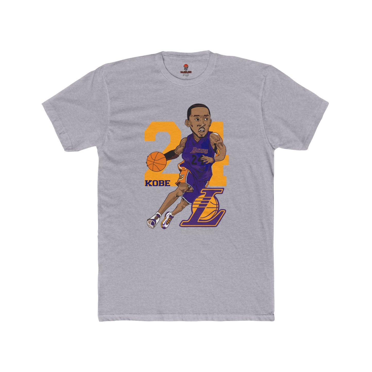 Adult Kobe Bryant Unisex Cotton Crew Tee, Basketball Fan Shirt, Retro Graphic Tee