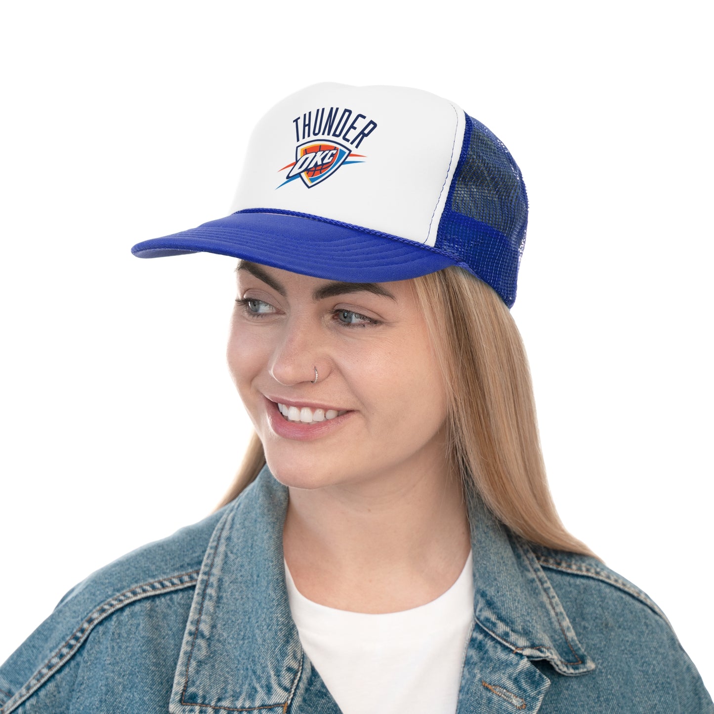 OKC Thunder Trucker Caps for Everyday Wear, Sporty Fashion Accessory, Perfect Gift for Fans, Summer Vibes, Casual Style