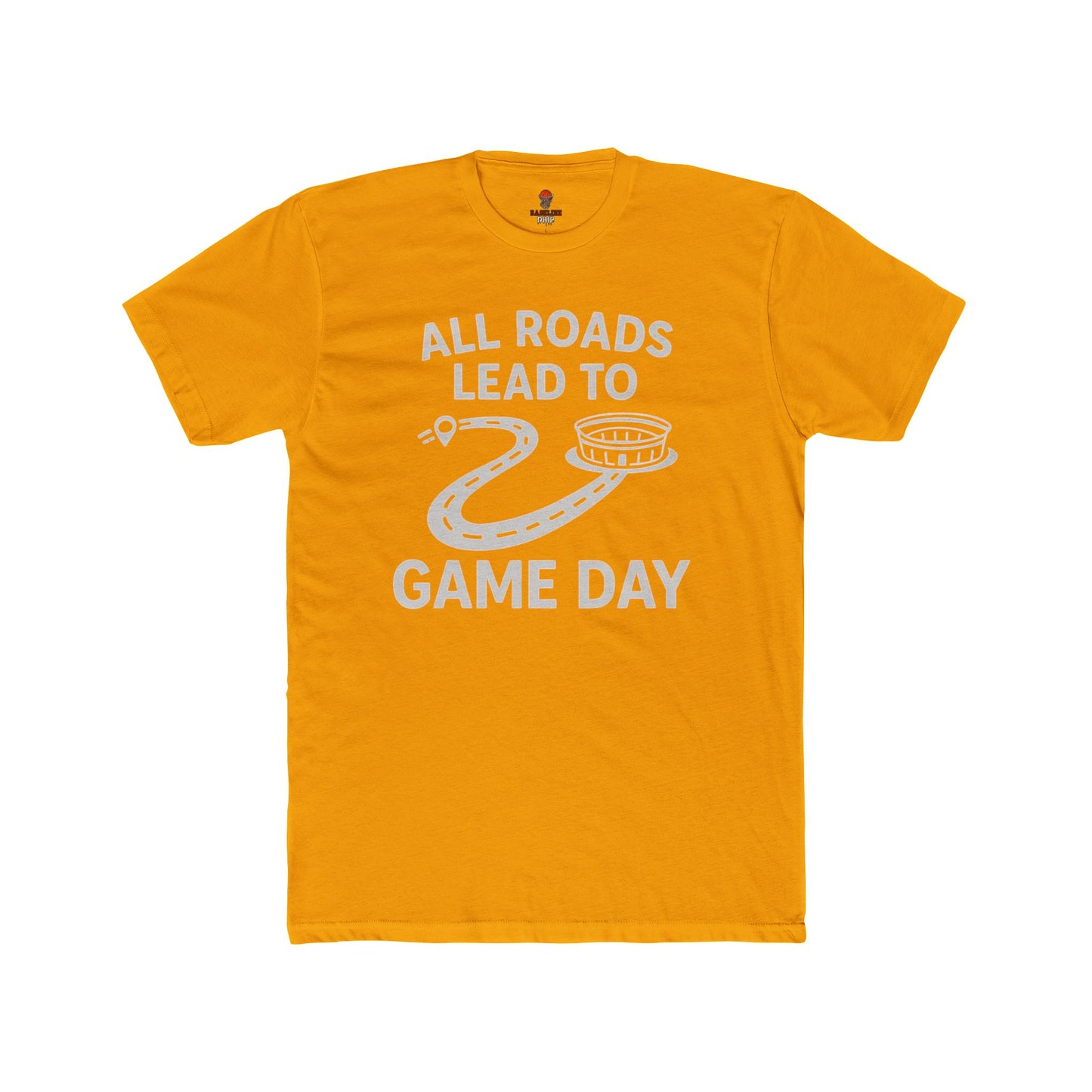 Adult Graphic Tee: Game Day All Roads Unisex Cotton Crew Tee