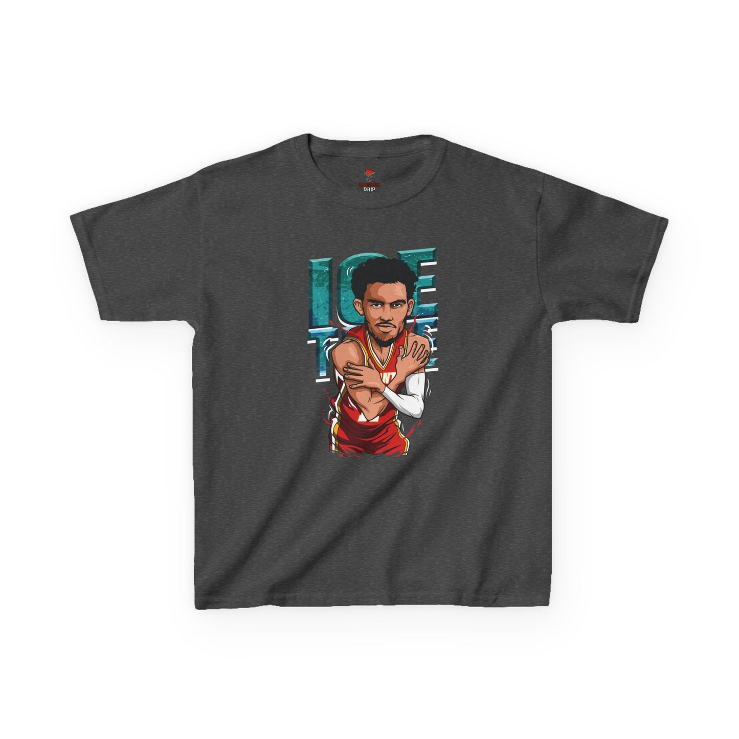 Kids Basketball Tee - Ice Time Unisex Cotton Crew