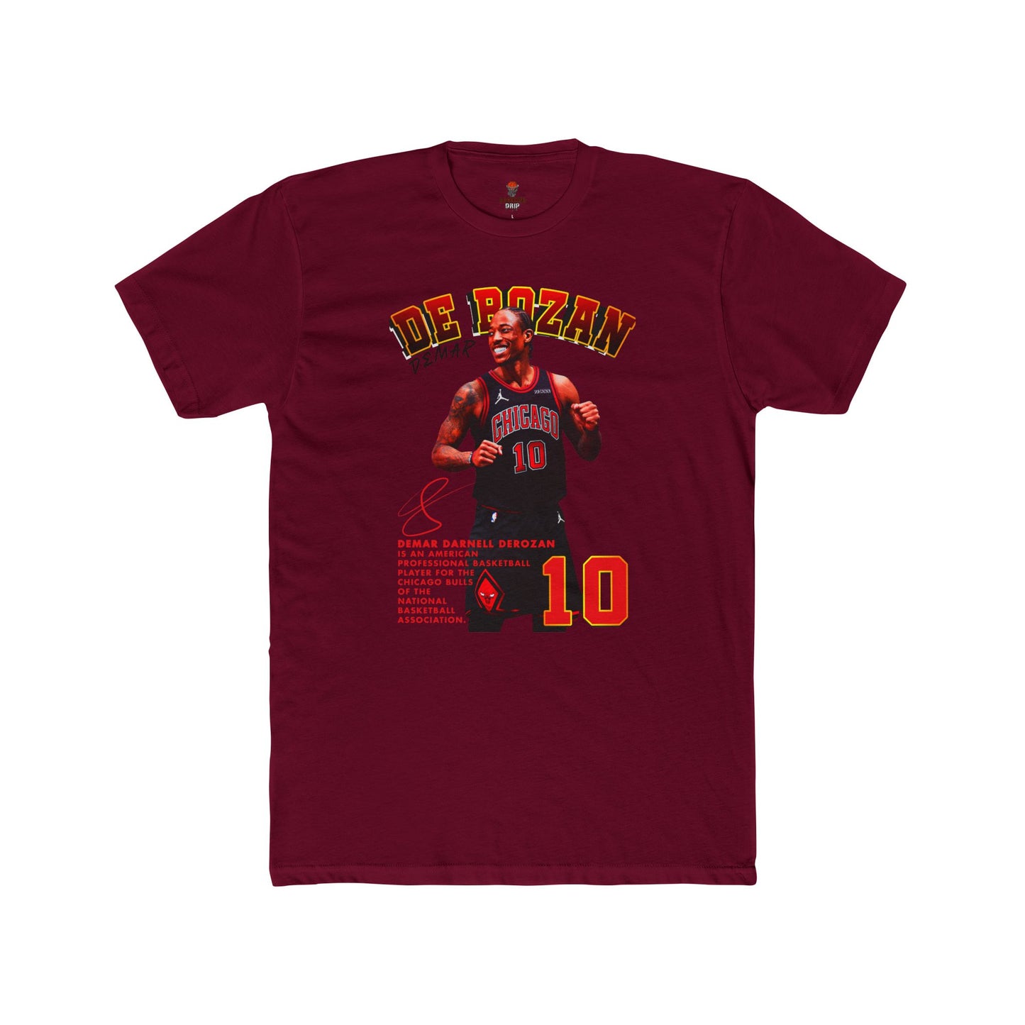 Adult Derozan Basketball Graphic Tee, Unisex Cotton Crew Shirt, Sports Fan Gift, Athletes Apparel, Retro Sportswear, Game Day Top
