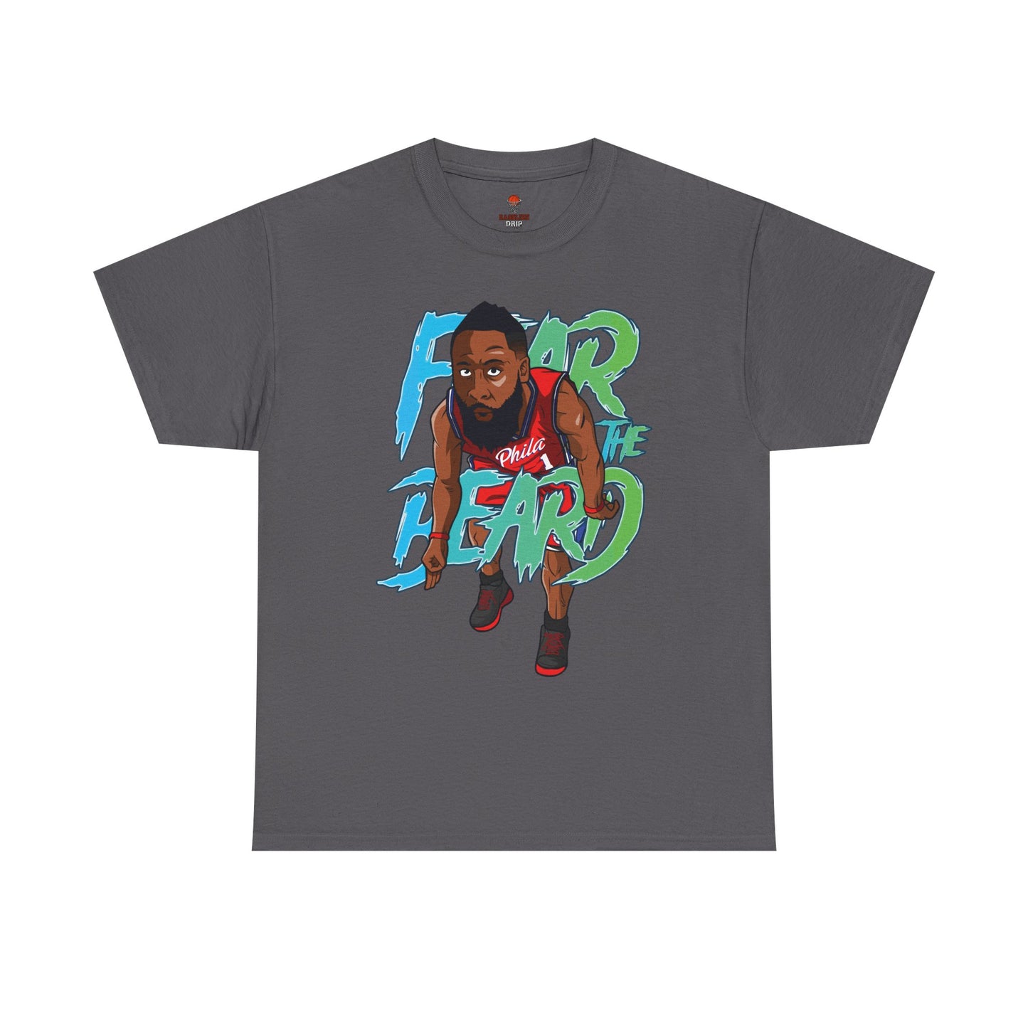 Adult Fear The Beard Harden Unisex Heavy Cotton Tee - Basketball Inspired Apparel