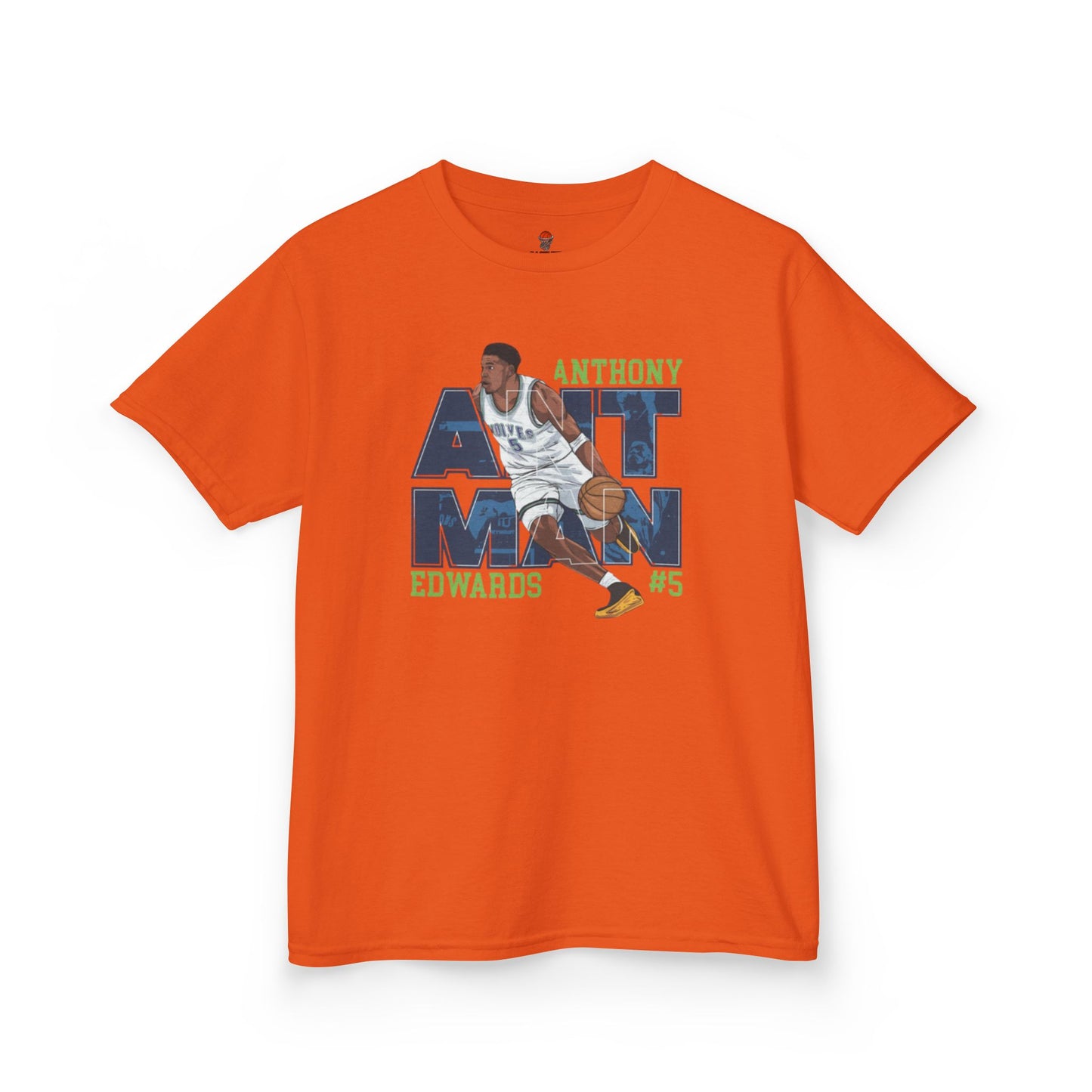 Kids Basketball Fan Tee, Kids Sport Shirt, Anthony Edwards #5 Jersey, Basketball Clothing, Personalized Kids Apparel