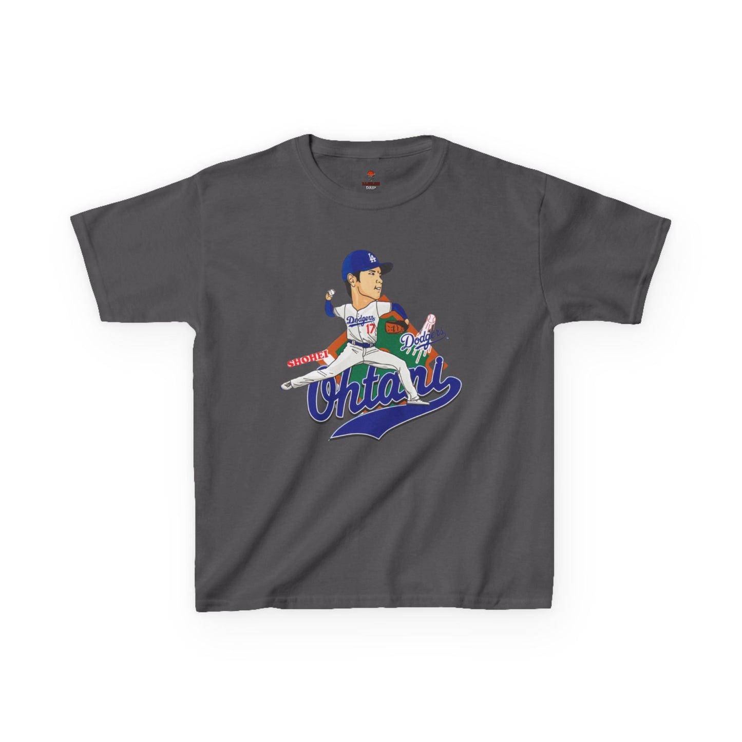 Kids Baseball Ohtani Tee, Youth Sports Shirt, Childrens Team Apparel, Baseball Fan Gift, Activewear for Boys and Girls