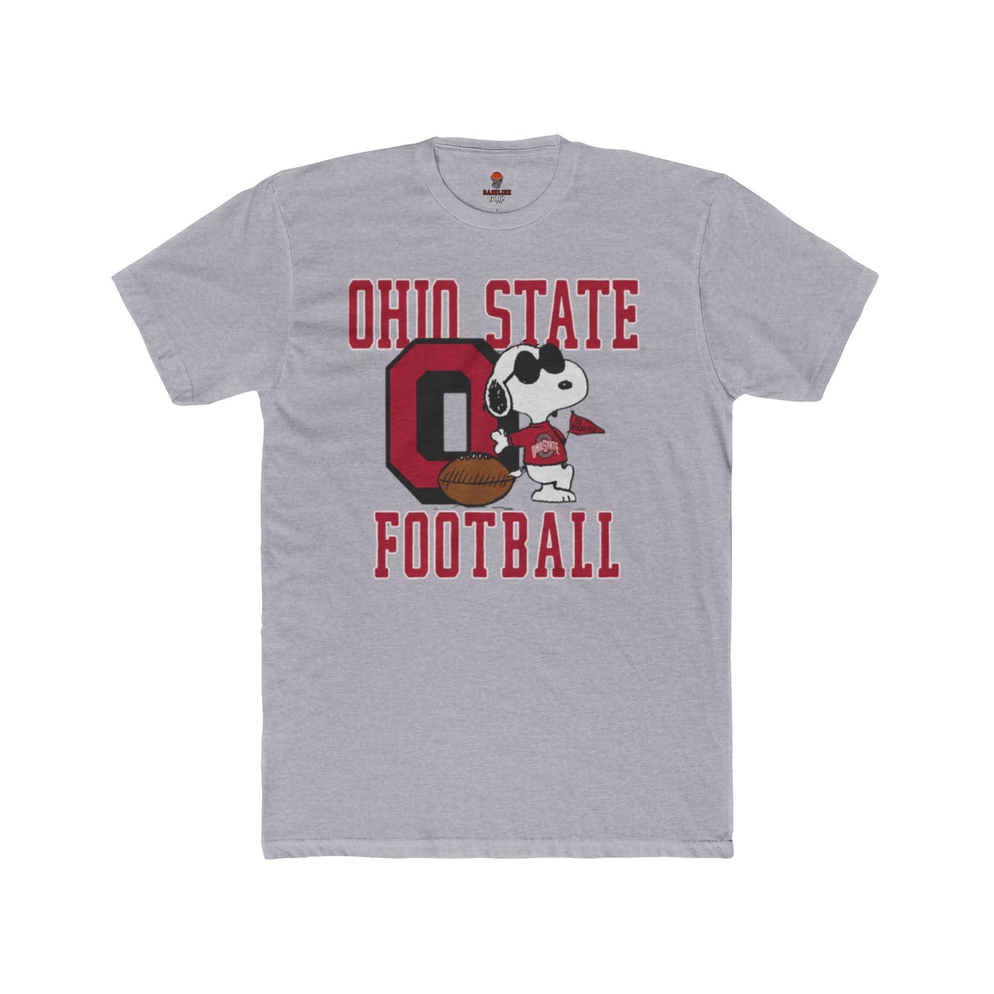Adult Ohio State Football Unisex Cotton Crew Tee, Sports Fan Shirt, Game Day Apparel, College Football T-Shirt, Unique Gift for Buckeye Fans